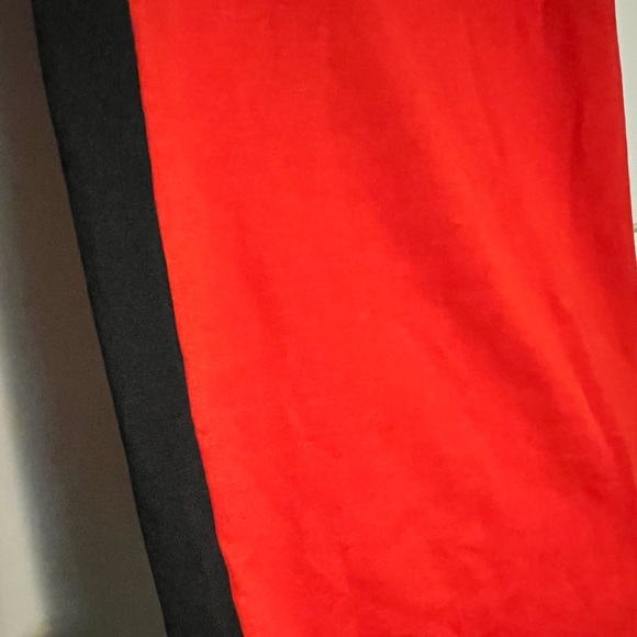 ZARA RED AND BLACK SIDE STRIP SKIRT - Picture 7 of 7